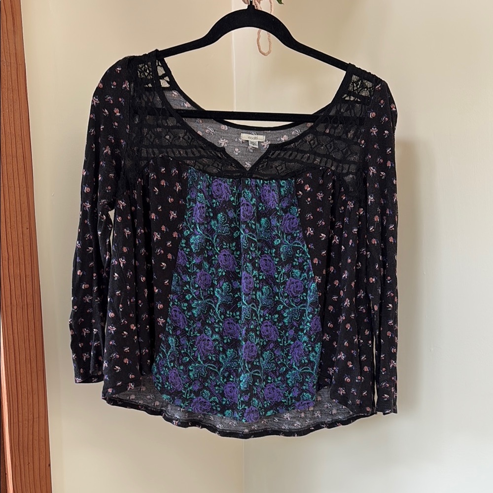 Boho Floral Lace Top